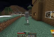 Skeleton mob (Image via Minecraft)